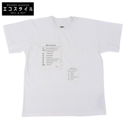 MM6 エムエムシックス メゾンパッチワークTシャツ トップス レディース ホワイト M 22AW S52GC0245 トップス