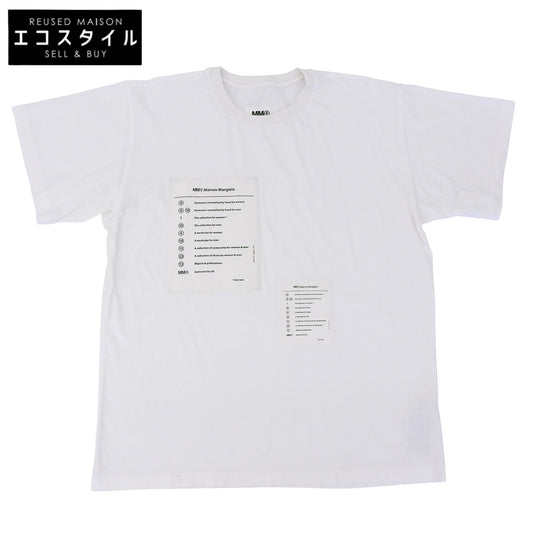 MM6 エムエムシックス メゾンパッチワークTシャツ トップス レディース ホワイト M 22AW S52GC0245 トップス