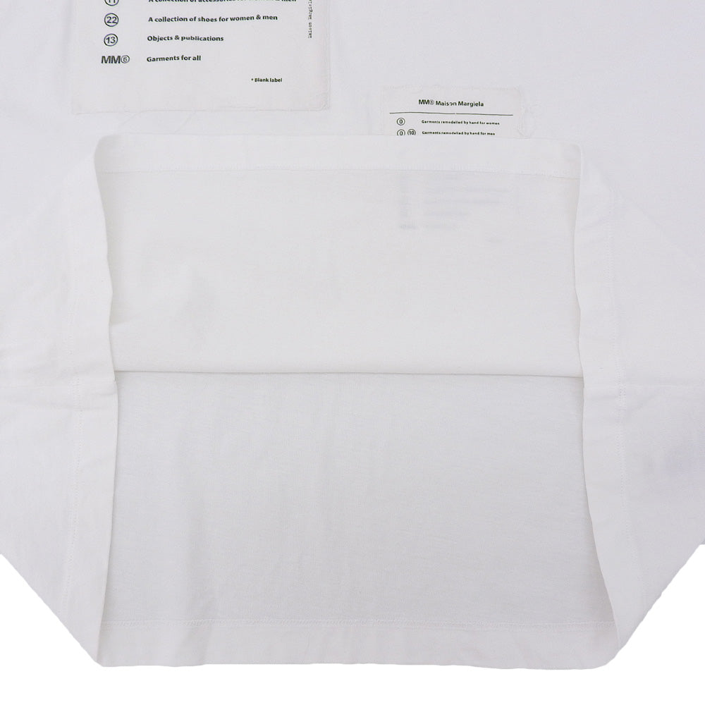 MM6 エムエムシックス メゾンパッチワークTシャツ トップス レディース ホワイト M 22AW S52GC0245 トップス