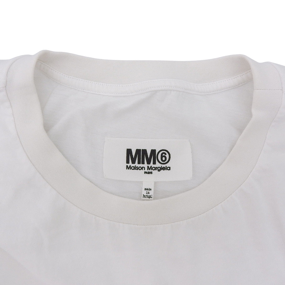 MM6 エムエムシックス メゾンパッチワークTシャツ トップス レディース ホワイト M 22AW S52GC0245 トップス
