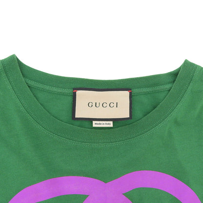 GUCCI 古驰 WOOF WOOF 狗狗印花棉质T恤 女士 绿色 S 上衣