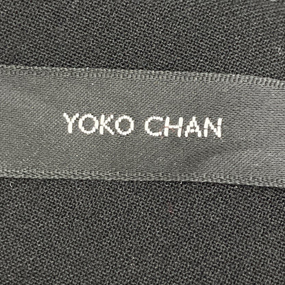 YOKOCHAN YOKOCHAN YCB-421-285 黑色 人造丝混纺 褶皱袖珍珠上衣