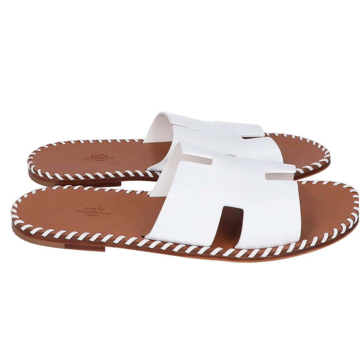 HERMES 221797ZH Oran Tressé Flat Sandals
