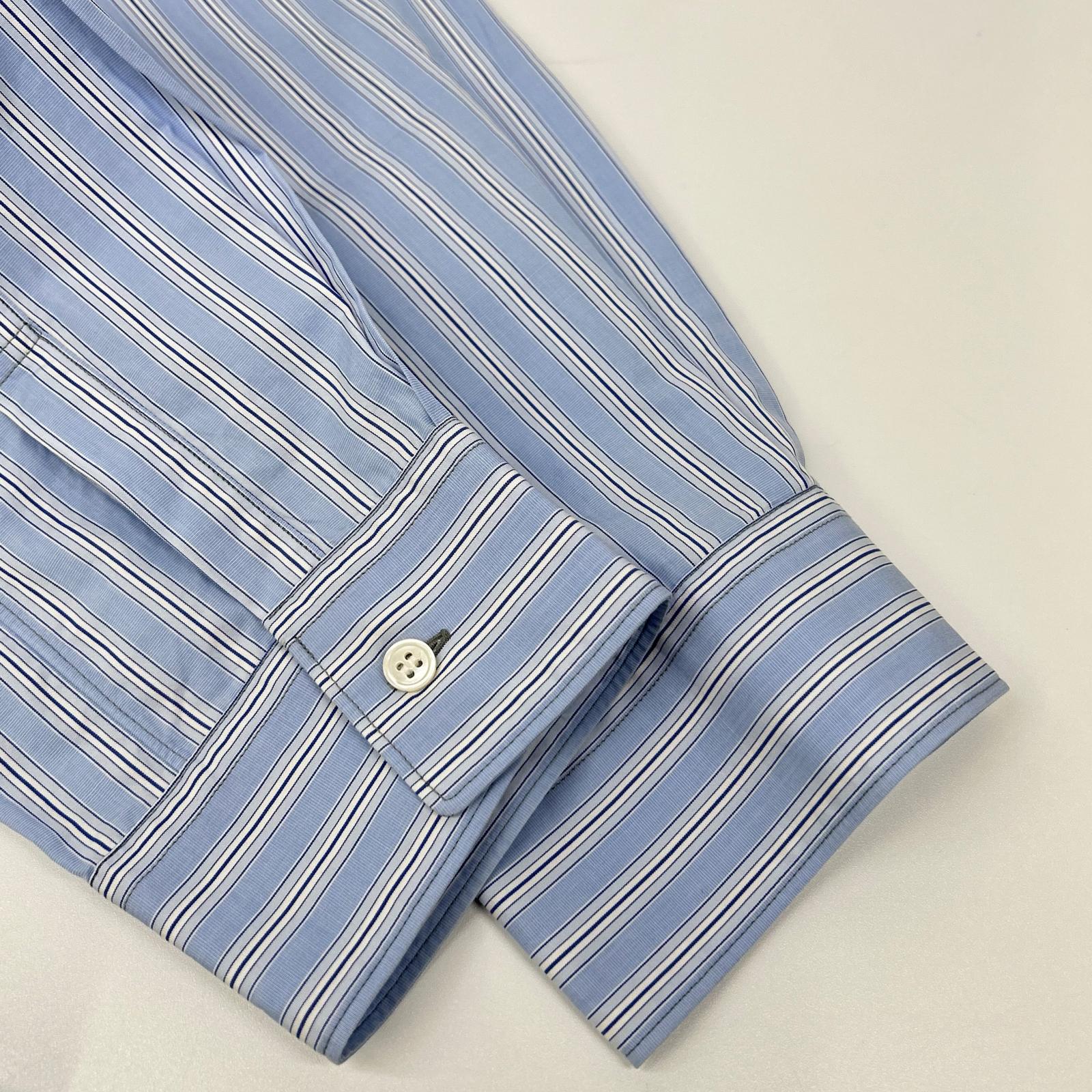 COMMEdesGARCONS SHIRT コムデギャルソンシャツ S20101 グレー フランス製 ストライプ 切り替えカットソー トップス
