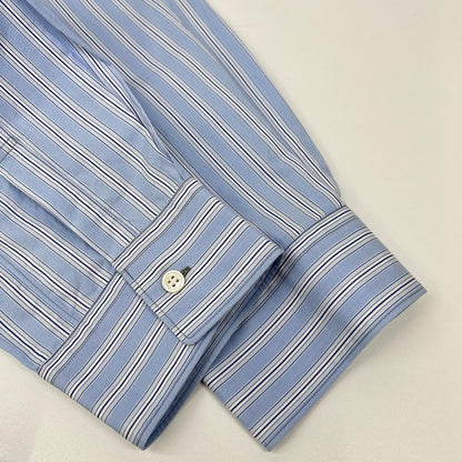 COMMEdesGARCONS SHIRT コムデギャルソンシャツ S20101 グレー フランス製 ストライプ 切り替えカットソー トップス