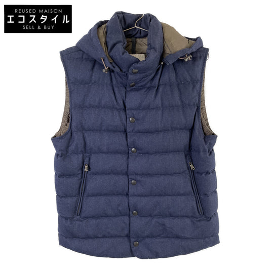 MONCLER モンクレール 16年製 ネイビー JEANCHRISTOPHE フーデッドダウンベスト ベスト
