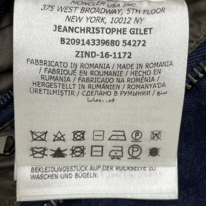 2016 Navy JEAN-CHRISTOPHE Hooded Down Vest Vest 1 Men's