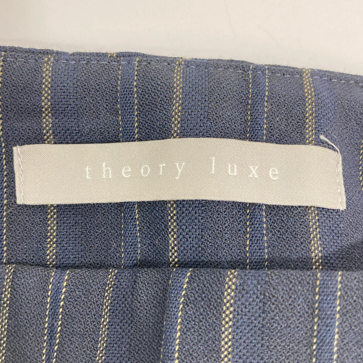 theory luxe セオリーリュクス ネイビー HAINA ストライプパンツ ボトムス