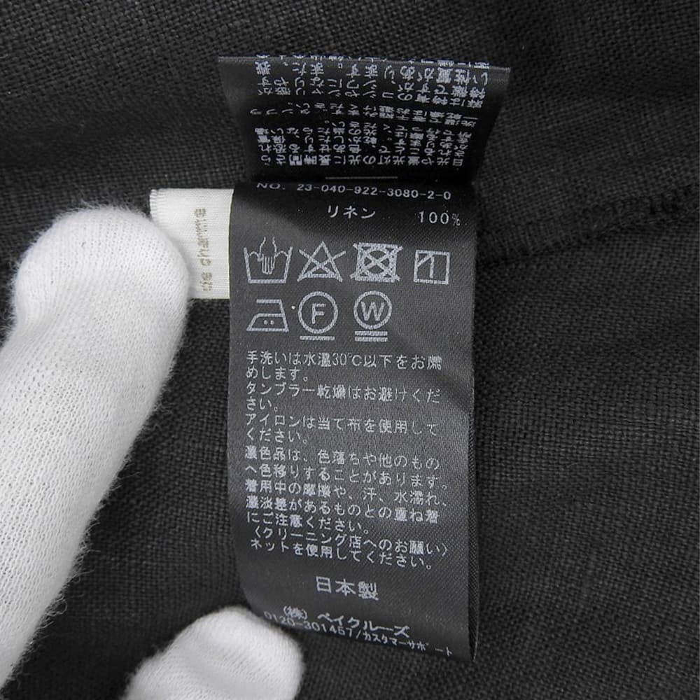 V领 开叉 无袖 亚麻 连衣裙 女士 黑色 36 23款 连衣裙 36 女士