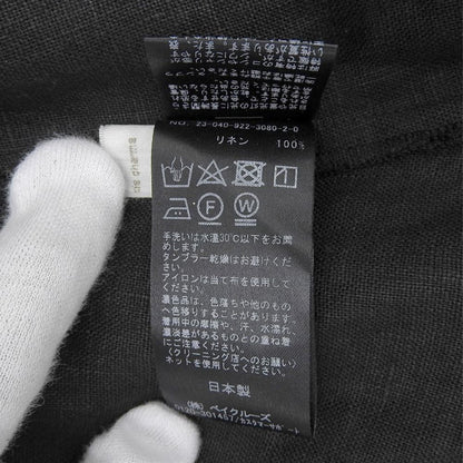 V领 开叉 无袖 亚麻 连衣裙 女士 黑色 36 23款 连衣裙 36 女士