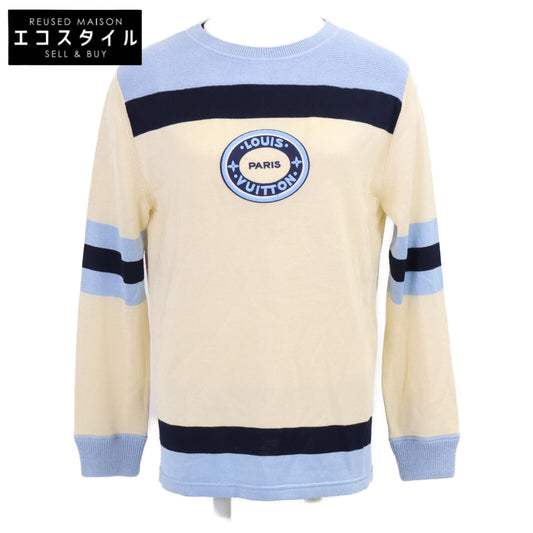 LOUIS VUITTON Louis Vuitton [Domestic/24SS] RW242WW LAG FRKL08 /1AFPN7 Basketball Knit Pullover Front Logo Patch Crew Neck Knit Sweater/Top