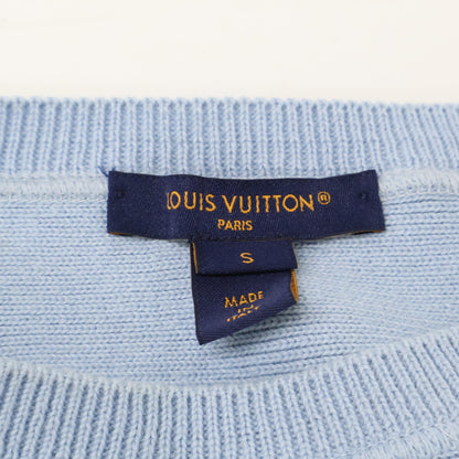 LOUIS VUITTON 路易威登 【国内正品/24SS】RW242WW LAG FRKL08 /1AFPN7 Basketball Knit Pullover 正面标志贴饰圆领针织衫/上衣