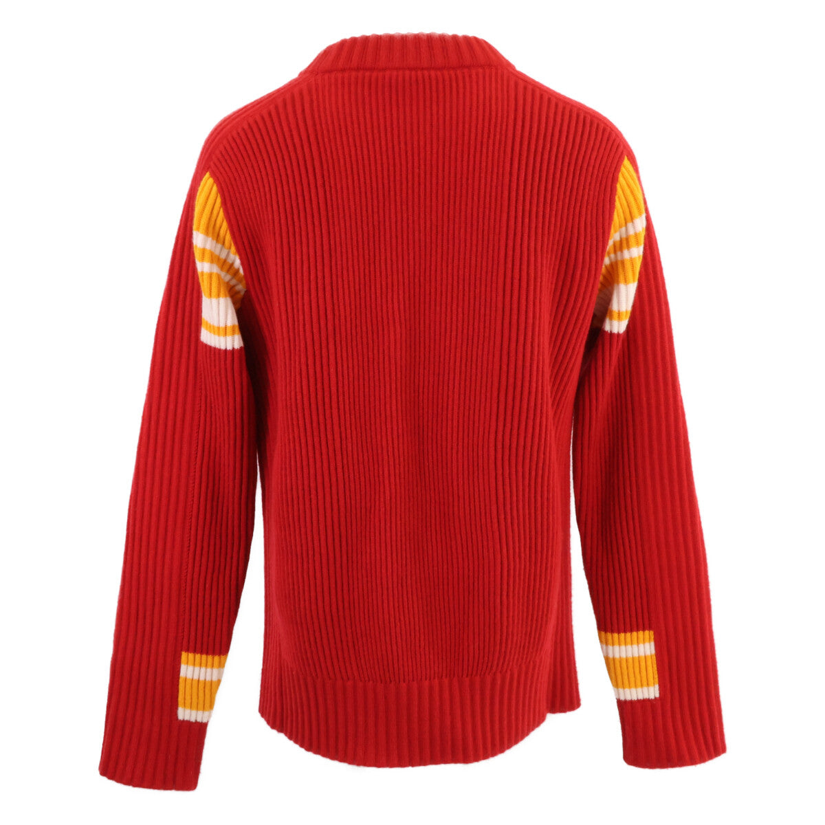 LOUIS VUITTON Louis Vuitton Domestic Authentic 23SS RW231W SP1 FOKL06 Cashmere x Nylon Logo Patch Ribbed Knit Pullover Top
