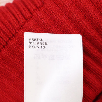 LOUIS VUITTON Louis Vuitton Domestic Authentic 23SS RW231W SP1 FOKL06 Cashmere x Nylon Logo Patch Ribbed Knit Pullover Top