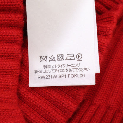 LOUIS VUITTON Louis Vuitton Domestic Authentic 23SS RW231W SP1 FOKL06 Cashmere x Nylon Logo Patch Ribbed Knit Pullover Top