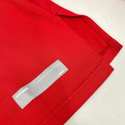 ATTACHMENT アタッチメント レッド ギザシルキー天竺 クルーネック トップス