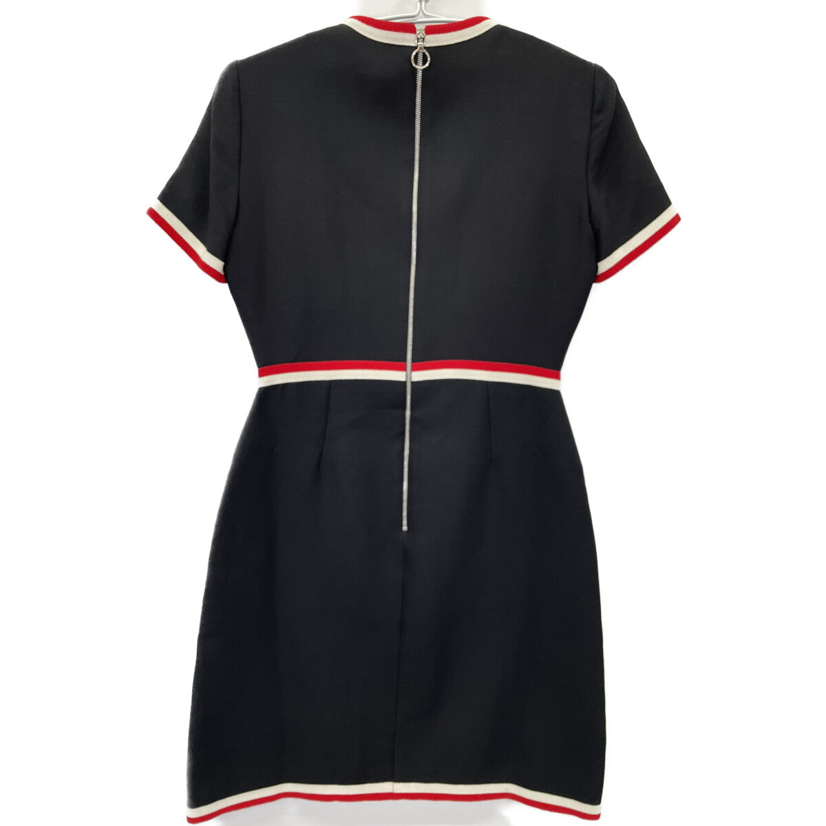 GUCCI グッチ 572304 ネイビー ブラック インターロッキングG パールボタンショートスリーブワンピース ワンピース