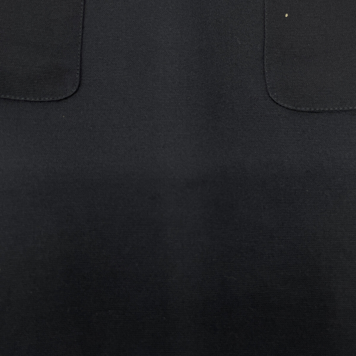 【SALE】 GUCCI 572304 Navy Black Interlocking G Pearl-Button Short-Sleeve Dress Dress