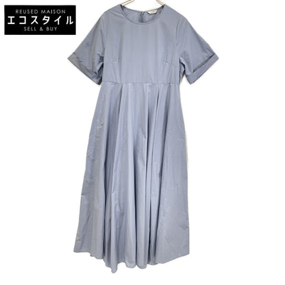 CLANE 12112-5062 Cotton Short Sleeve Wide Belt Maxi Dress 1 Ladies
