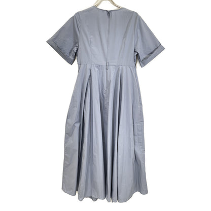 CLANE 12112-5062 Cotton Short Sleeve Wide Belt Maxi Dress 1 Ladies