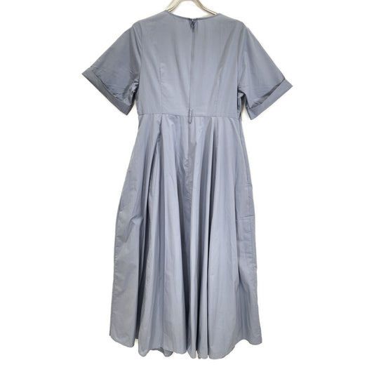 CLANE 12112-5062 Cotton Short Sleeve Wide Belt Maxi Dress 1 Ladies