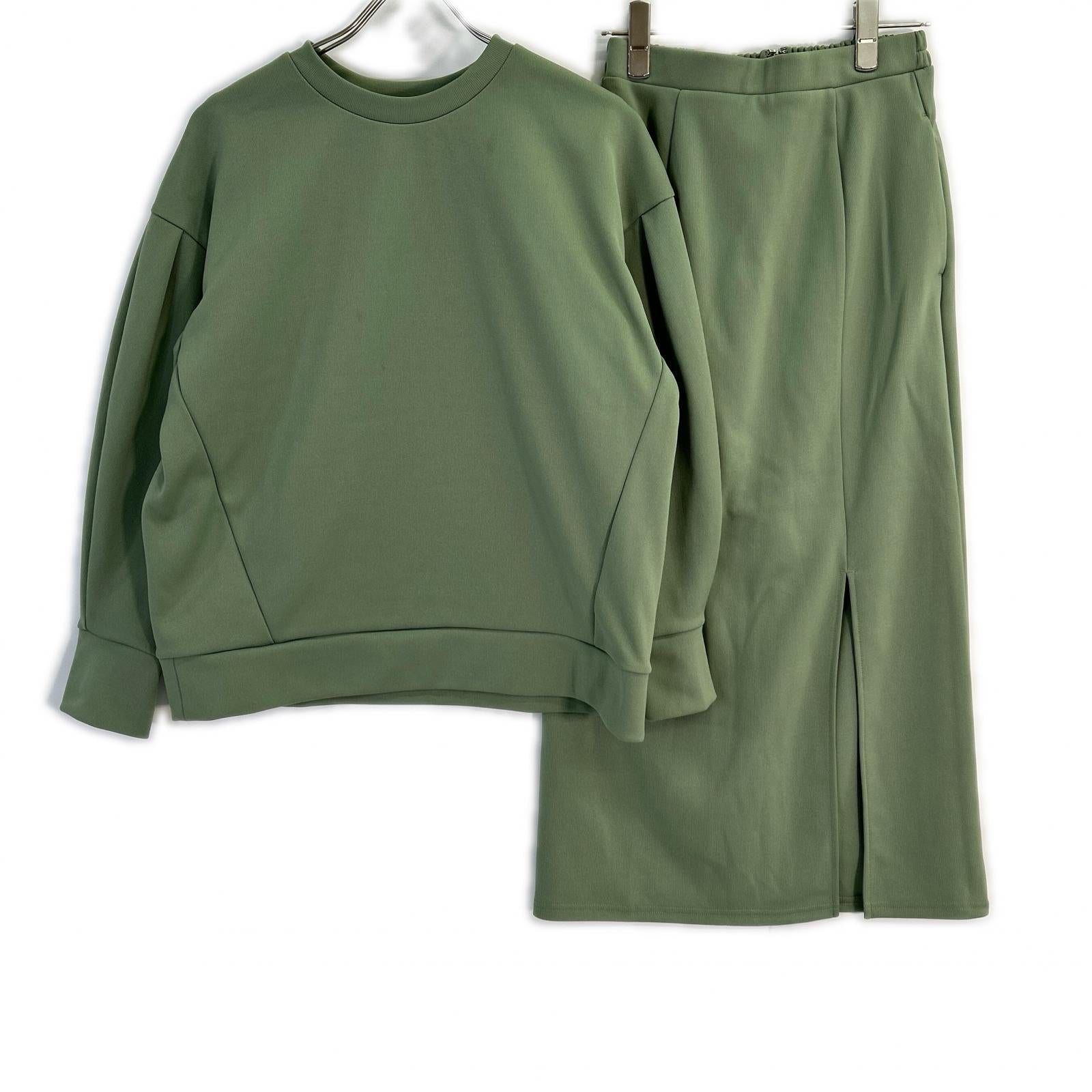 CLANE 12112-5322 Green COLOR BULKY JERSEY SET UP Suit Set Up 0