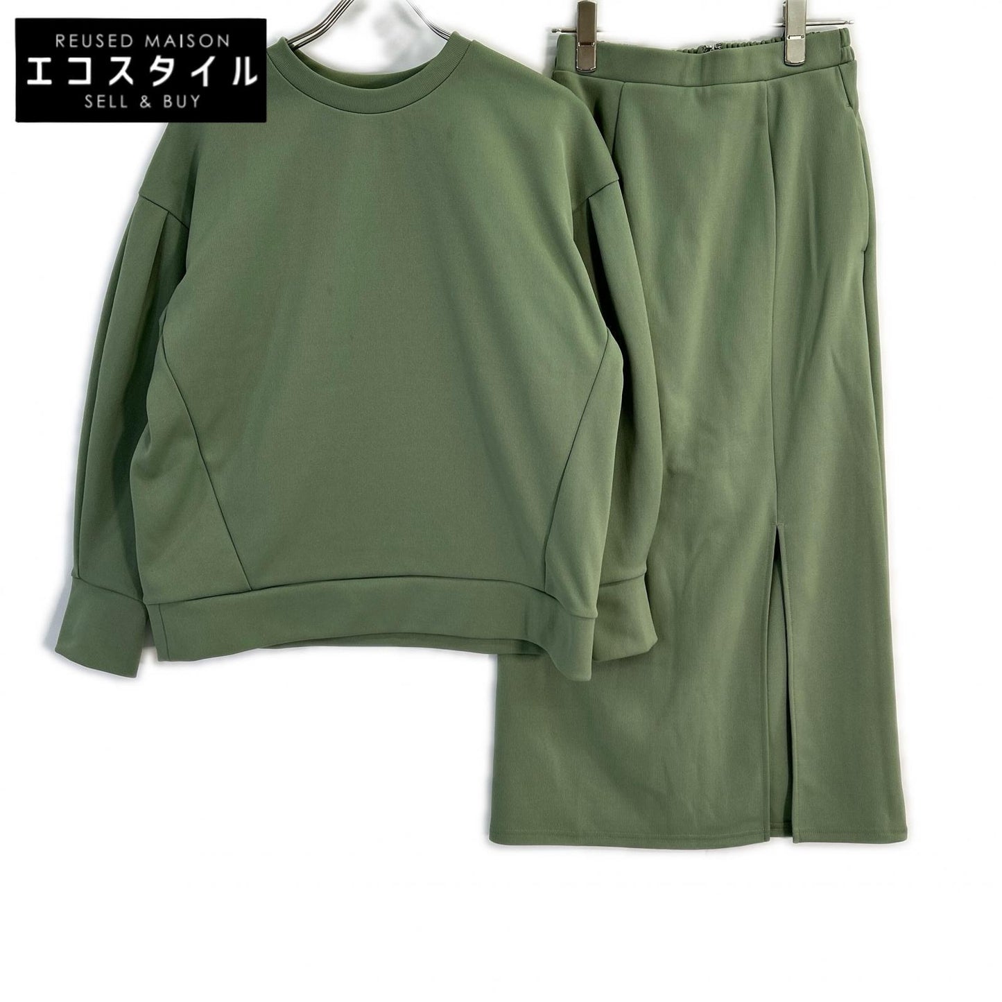 CLANE 12112-5322 Green COLOR BULKY JERSEY SET UP Suit Set Up 0