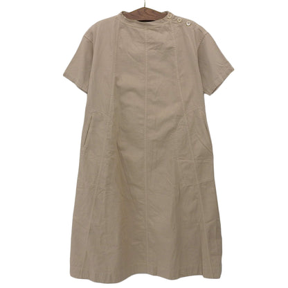 45R Forty Five R Shirt Chino Dress Short Sleeve Women's Cotton Beige 5065088 Dress