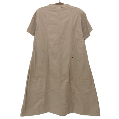 45R Forty Five R Shirt Chino Dress Short Sleeve Women's Cotton Beige 5065088 Dress