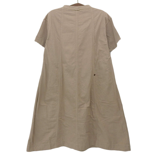 45R Forty Five R Shirt Chino Dress Short Sleeve Women's Cotton Beige 5065088 Dress