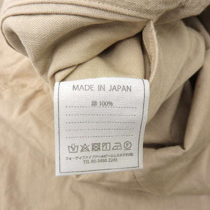 45R Forty Five R Shirt Chino Dress Short Sleeve Women's Cotton Beige 5065088 Dress