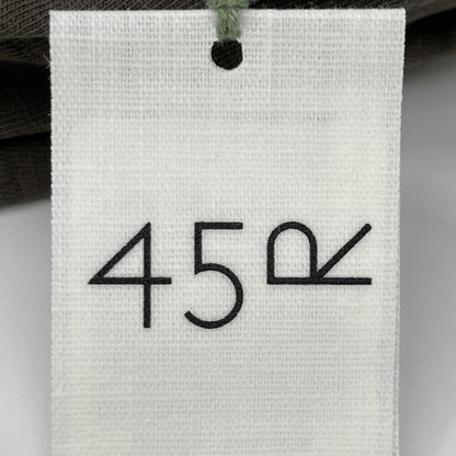 45R 四五得捌 70450042 棕色 珠地棉褶皱连衣裙