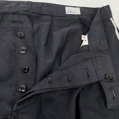 VERYTAGE Black x White Linen Blend ZWIDER Embroidery Bottoms 2 Men's