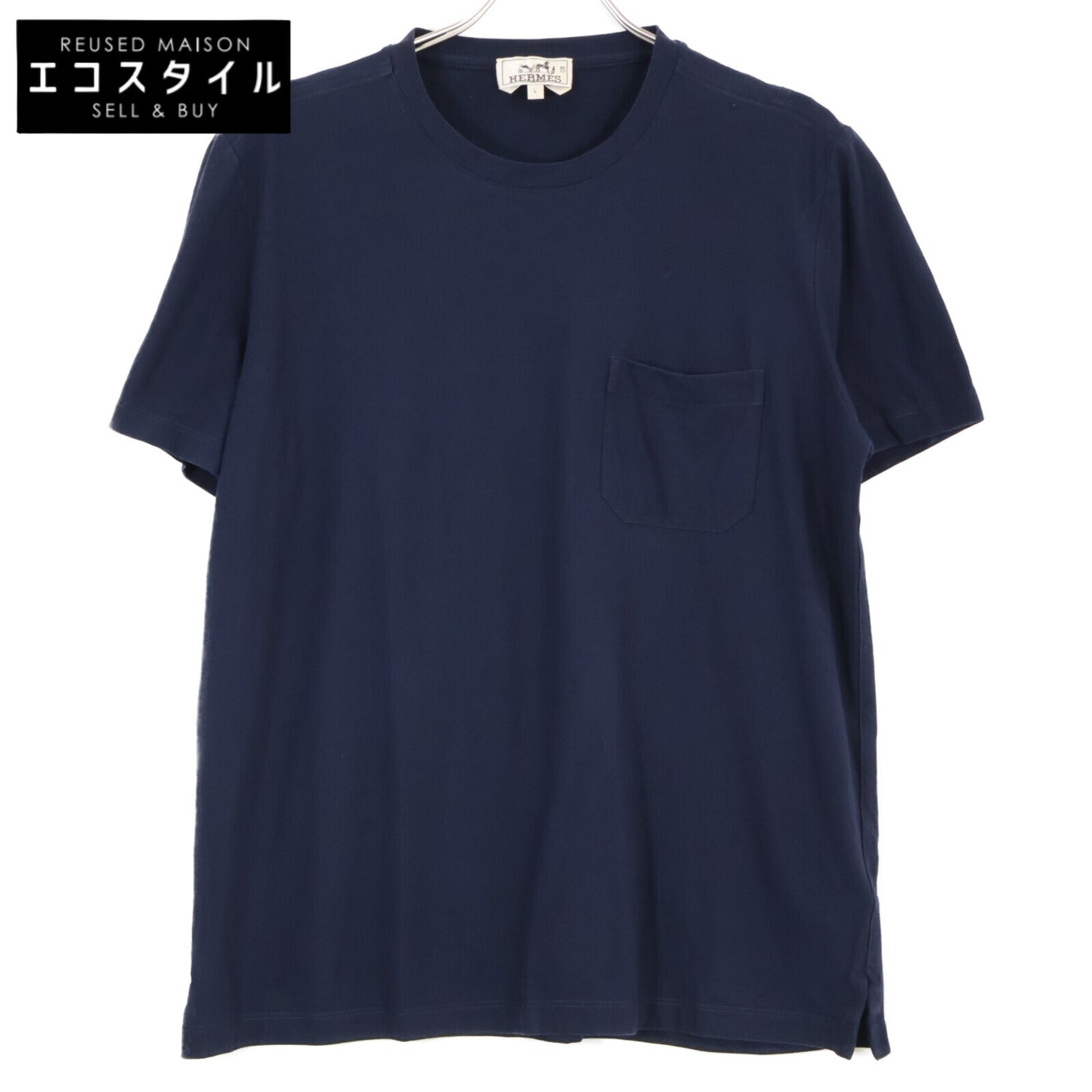 HERMES 20SS 01-5773 Cotton Crew Neck Short Sleeve Pocket T-shirt Top