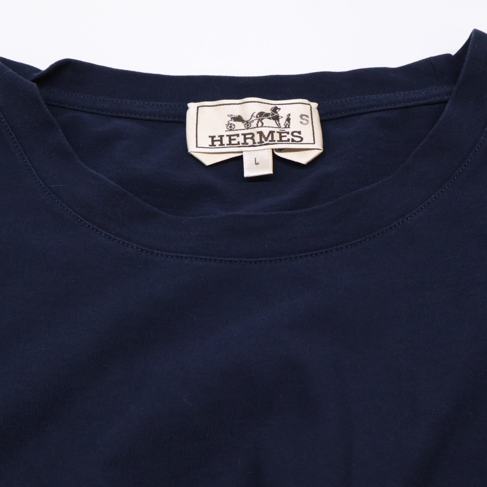 HERMES 20SS 01-5773 Cotton Crew Neck Short Sleeve Pocket T-shirt Top