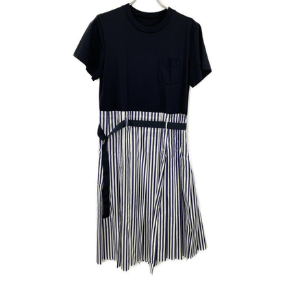 sacai サカイ 24-07401 24年 ネイビー THOMAS MASON シャツOP ワンピース