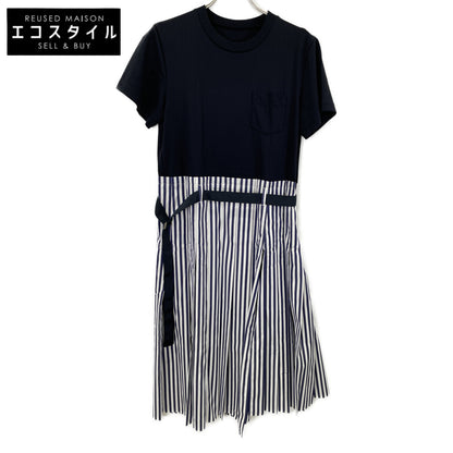 sacai 24-07401 2024 Navy THOMAS MASON Shirt Dress