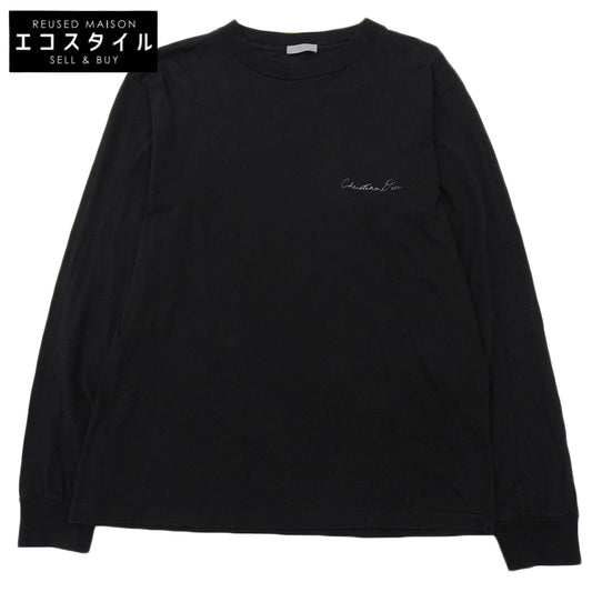 DIOR ディオール コットン Lily of the Valley バックプリント ロングスリーブ カットソー トップス ブラック S 49DJ645A0817 トップス