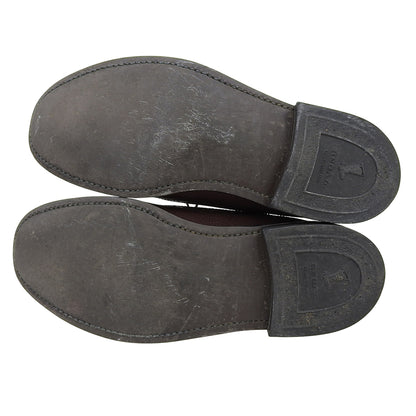 REGAL リーガル グレインレザー ロングウィングチップ ダービーシューズ メンズ ブラウン系 25cm 2585 シューズ 25