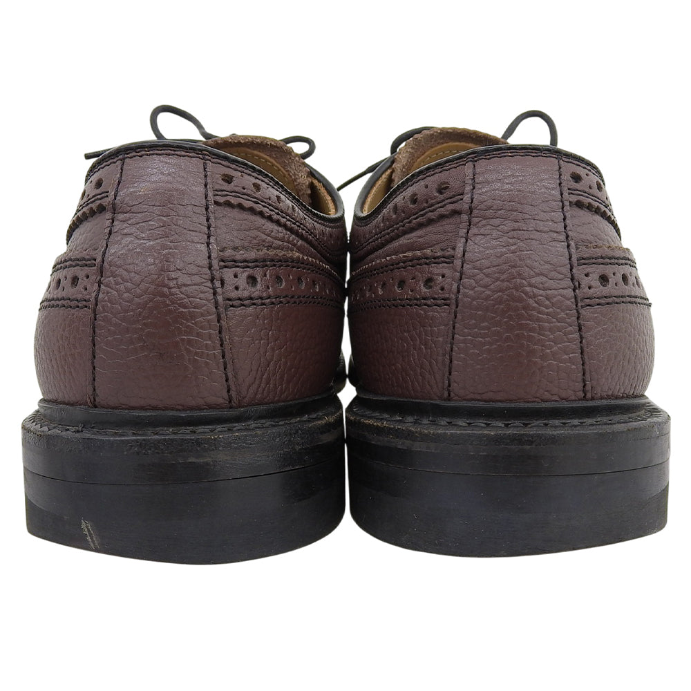 REGAL リーガル グレインレザー ロングウィングチップ ダービーシューズ メンズ ブラウン系 25cm 2585 シューズ 25