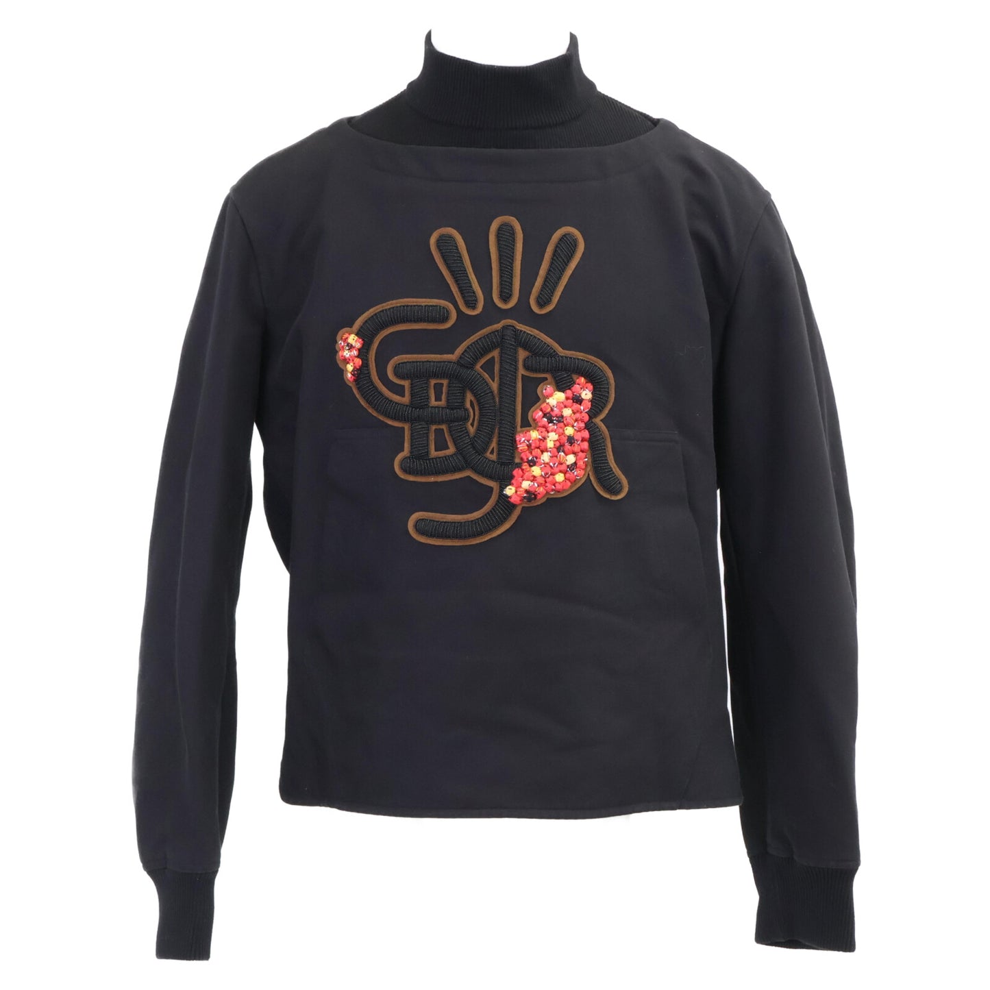 DIOR x Travis Scott Cactus Jack [Excellent Condition/Domestic Authentic/22AW] 28TC683A5519 Front Logo Mock Neck Anorak Sweatshirt/Top