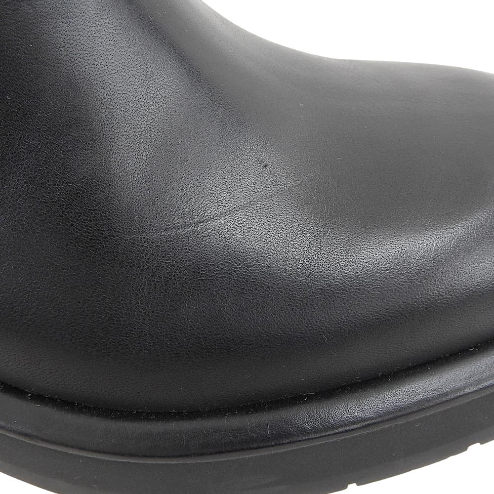CHLOE Chloe Excellent condition Coddington Leather Flat Long Boots Shoes Women's Black x Gold 37 042432E Shoes