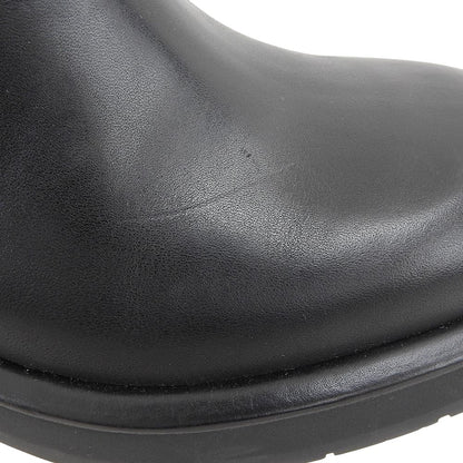 CHLOE Chloe Excellent condition Coddington Leather Flat Long Boots Shoes Women's Black x Gold 37 042432E Shoes