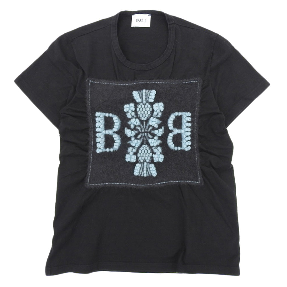 BALLY 巴利 美品 棉×羊绒 B字徽标 圆领短袖T恤 女士 黑色 XS 上衣