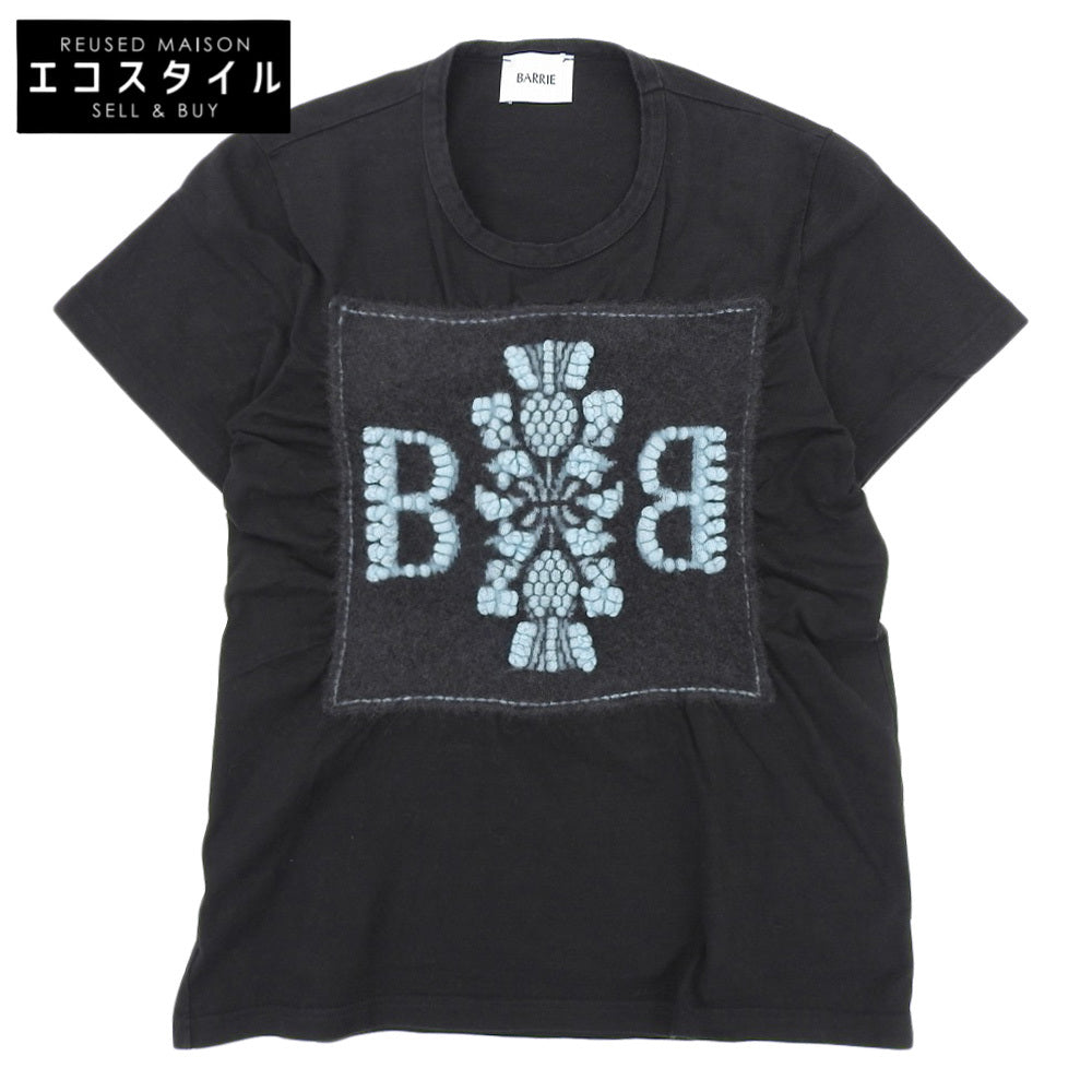 BALLY 巴利 美品 棉×羊绒 B字徽标 圆领短袖T恤 女士 黑色 XS 上衣