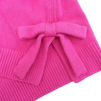 VALENTINO Virgin Wool Side Ribbon Knit Pullover Top Women's Pink XXS 1B0KC40R7KH 22AW