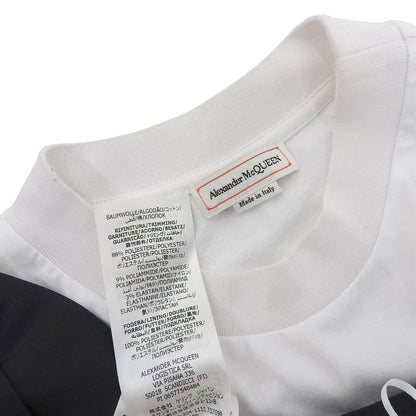 Alexander McQueen Asymmetrical Layered Cutsew Blouse Black x White 40 707098 Tops