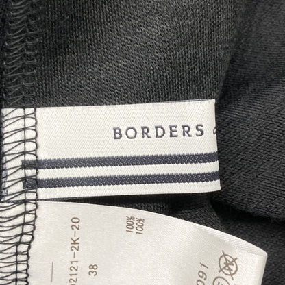 BORDERS at BALCONY ボーダーズアットバルコニー BD2121-2K-20 ブラック パッチ付きフレアスリーブマキシワンピース ワンピース