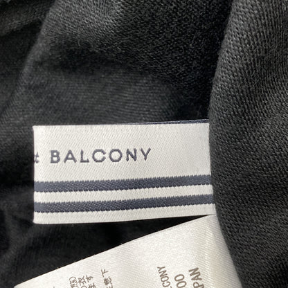 BORDERS at BALCONY ボーダーズアットバルコニー BD2121-2K-20 ブラック パッチ付きフレアスリーブマキシワンピース ワンピース