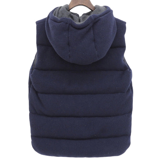Hooded Down Vest Men's Navy S Vest S Men's